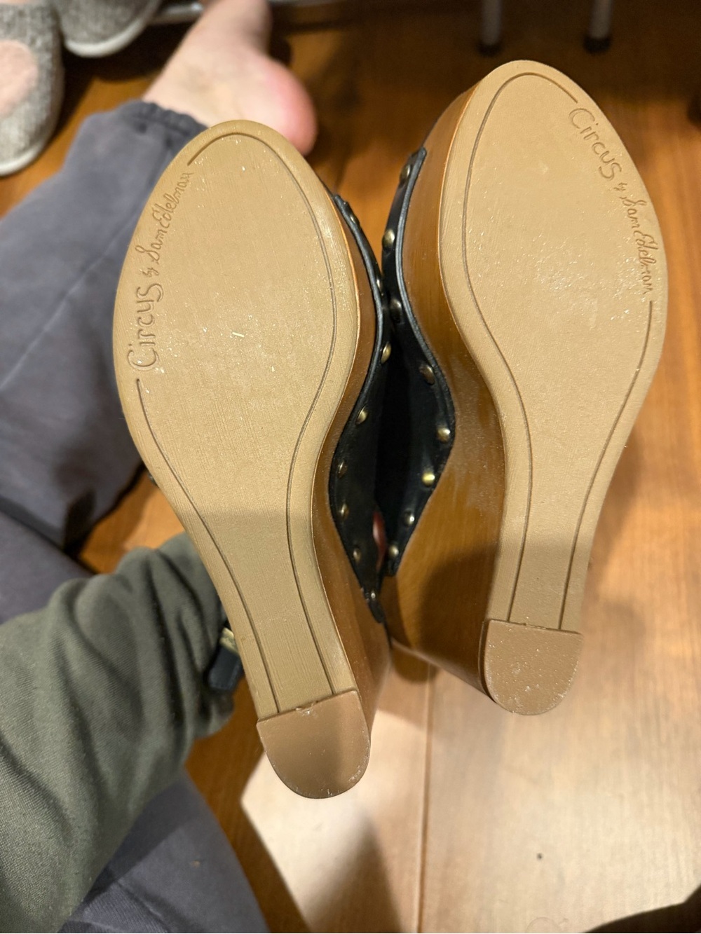 Circus by Sam Edelman Black Open-Toe Slingback Heels - Picture 4 of 5